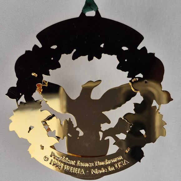 1998 Official White House Christmas Ornament Commemorates the 15th President - Picture 10 of 16